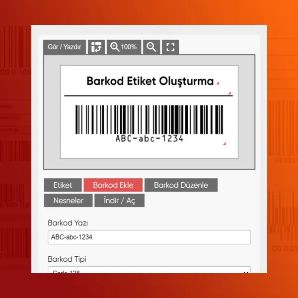 Barkod Etiket Oluşturma, Hızlı Barkod Tasarımı